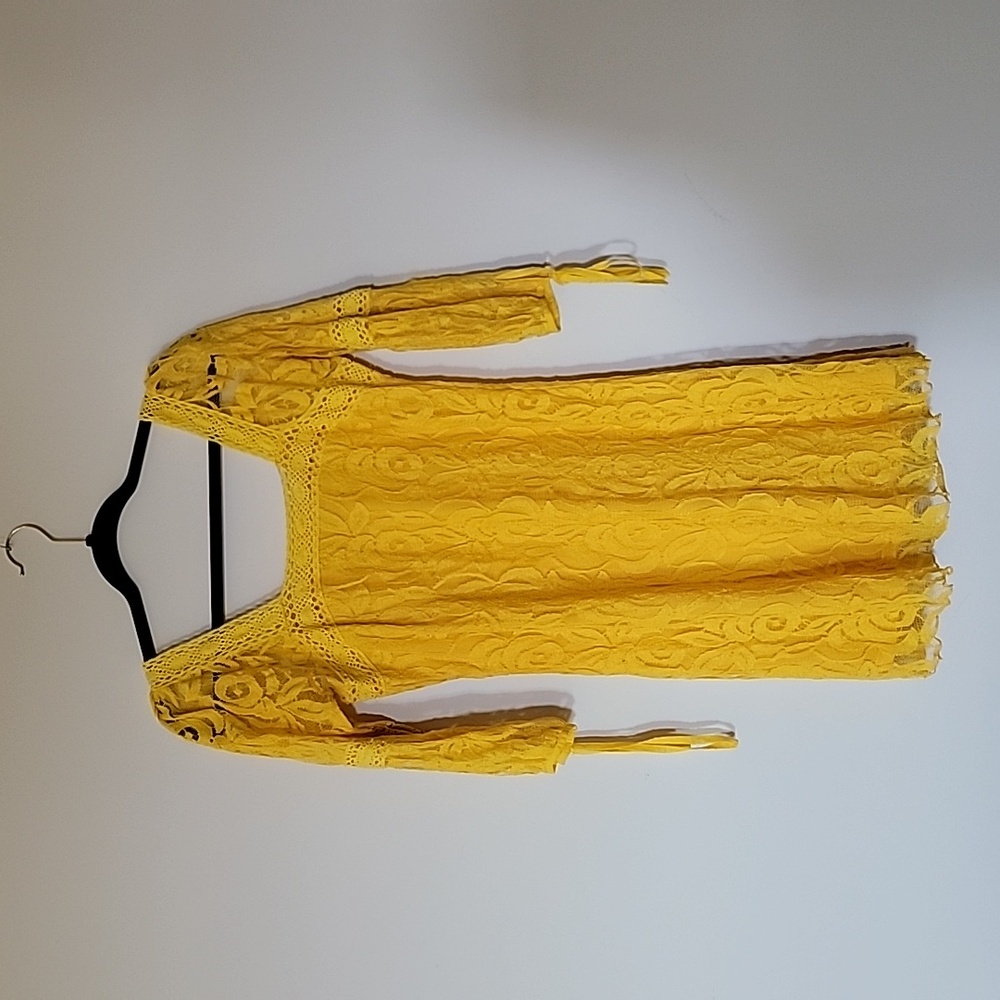 Yellow Lace Dress
